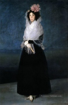 portrait Tableau Peinture - Le portrait de la Marquesa de la Solana Francisco Goya